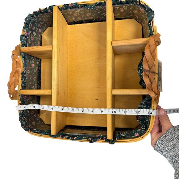 Peterboro Basket Buffet Server Divider Insert Liner Country Farmhouse Cottage - Picture 9 of 14